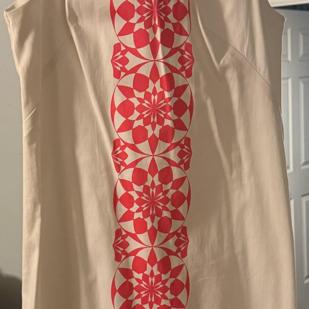 New Directions Cream Sleeveless Dress